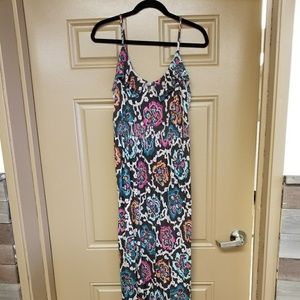 Maxi print dress